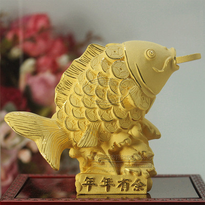 年年有余 绒沙金鲤鱼工艺礼品的选购指南与吉祥寓意
